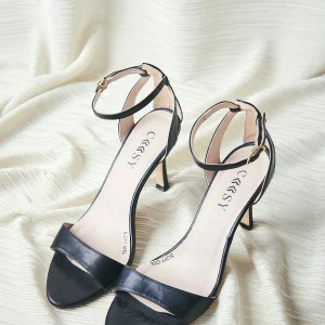 SANDALIAS PIEL NEGRO