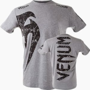 Camiseta en Algodón Venum Giant Gris-Negro
