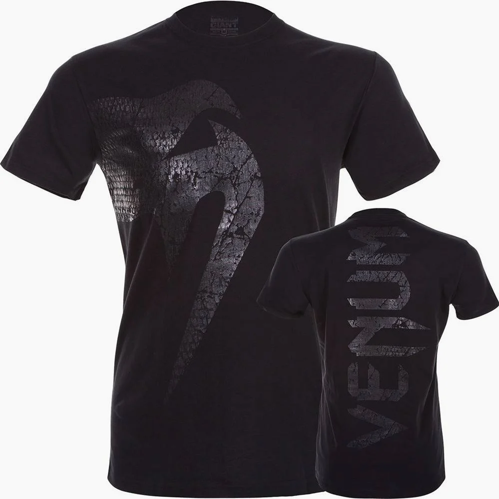 Camiseta en Algodón Venum Giant Mate Negro