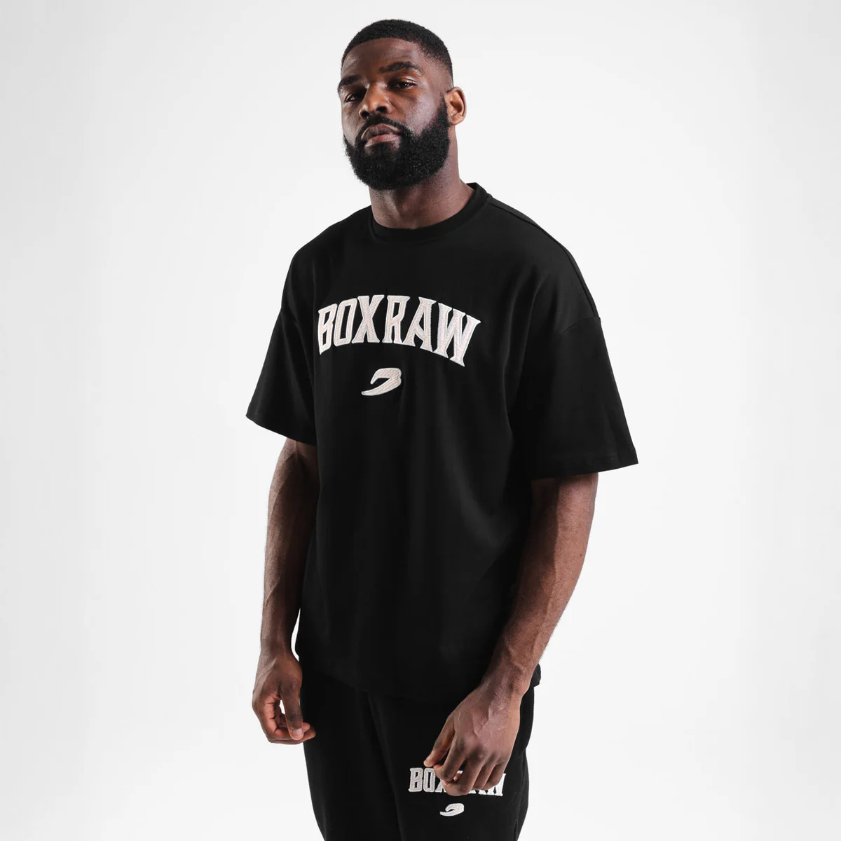 Camiseta Boxraw East Street Oversize Negro