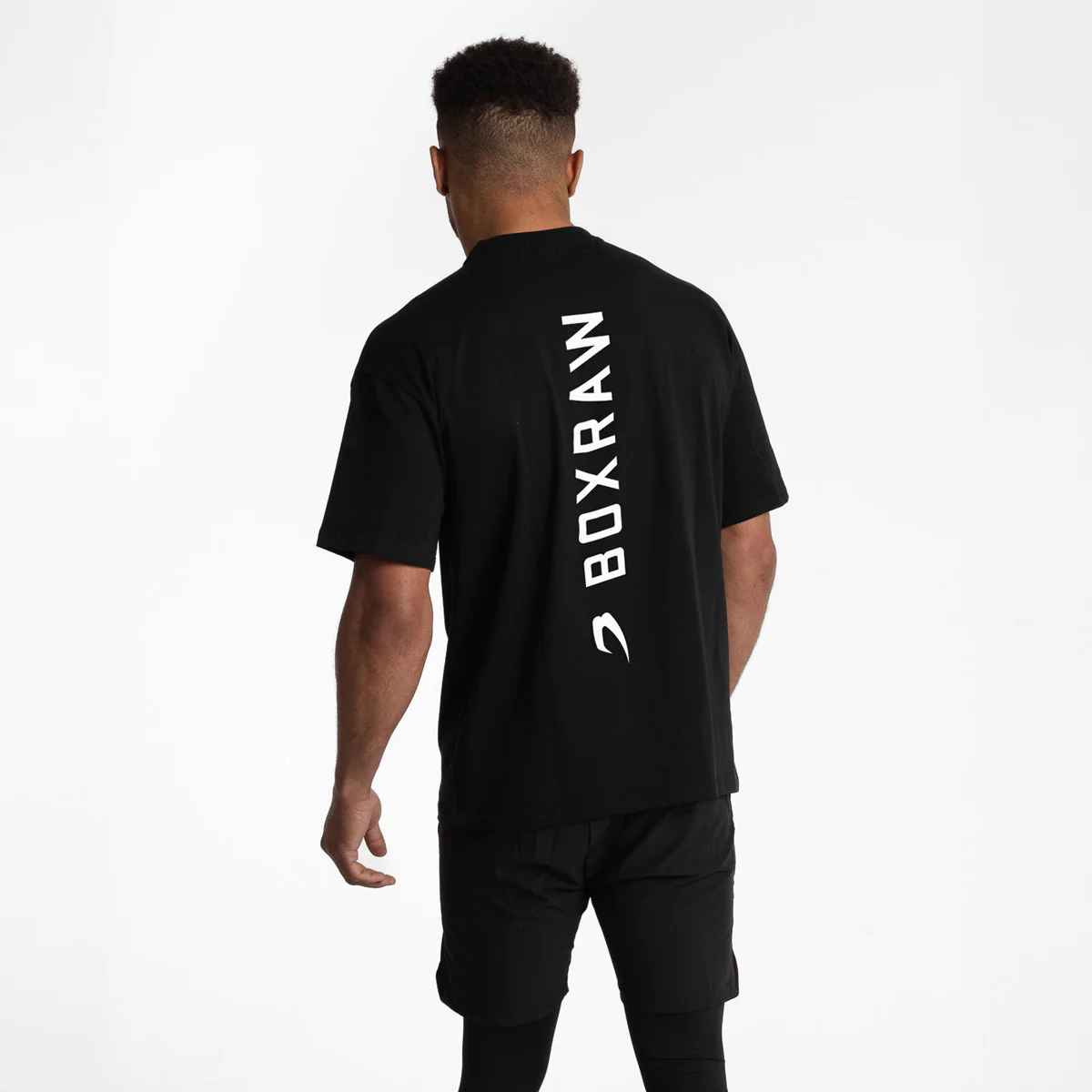 Camiseta Boxraw Lineal Oversize Negro