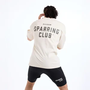 Camiseta Boxraw Sparring Club Oversize Beige