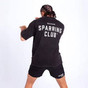 Camiseta Boxraw Sparring Club Oversize Negro
