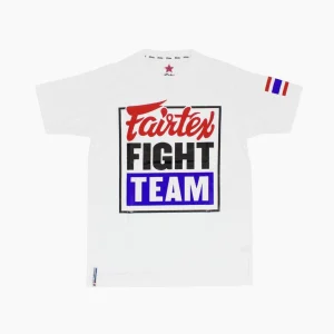 Camiseta Fairtex Equipo de Lucha TST51 Blanco-azul