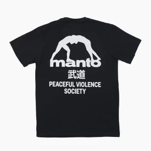 Camiseta Manto SOCIETY Negro-blanco