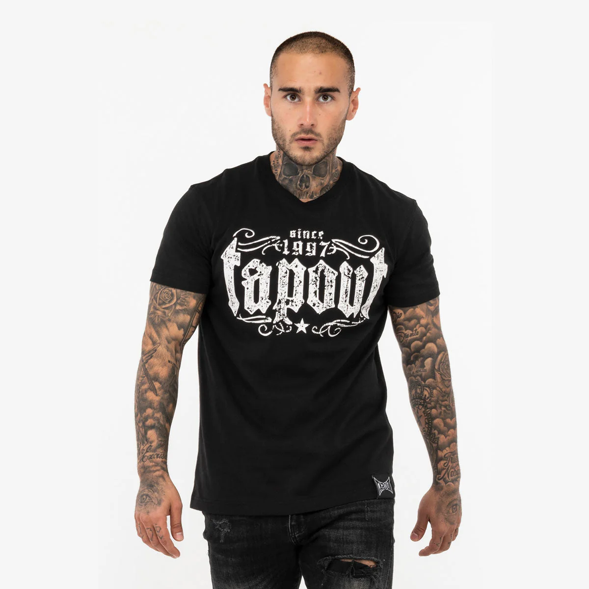 Camiseta Tapout Crashed Negro