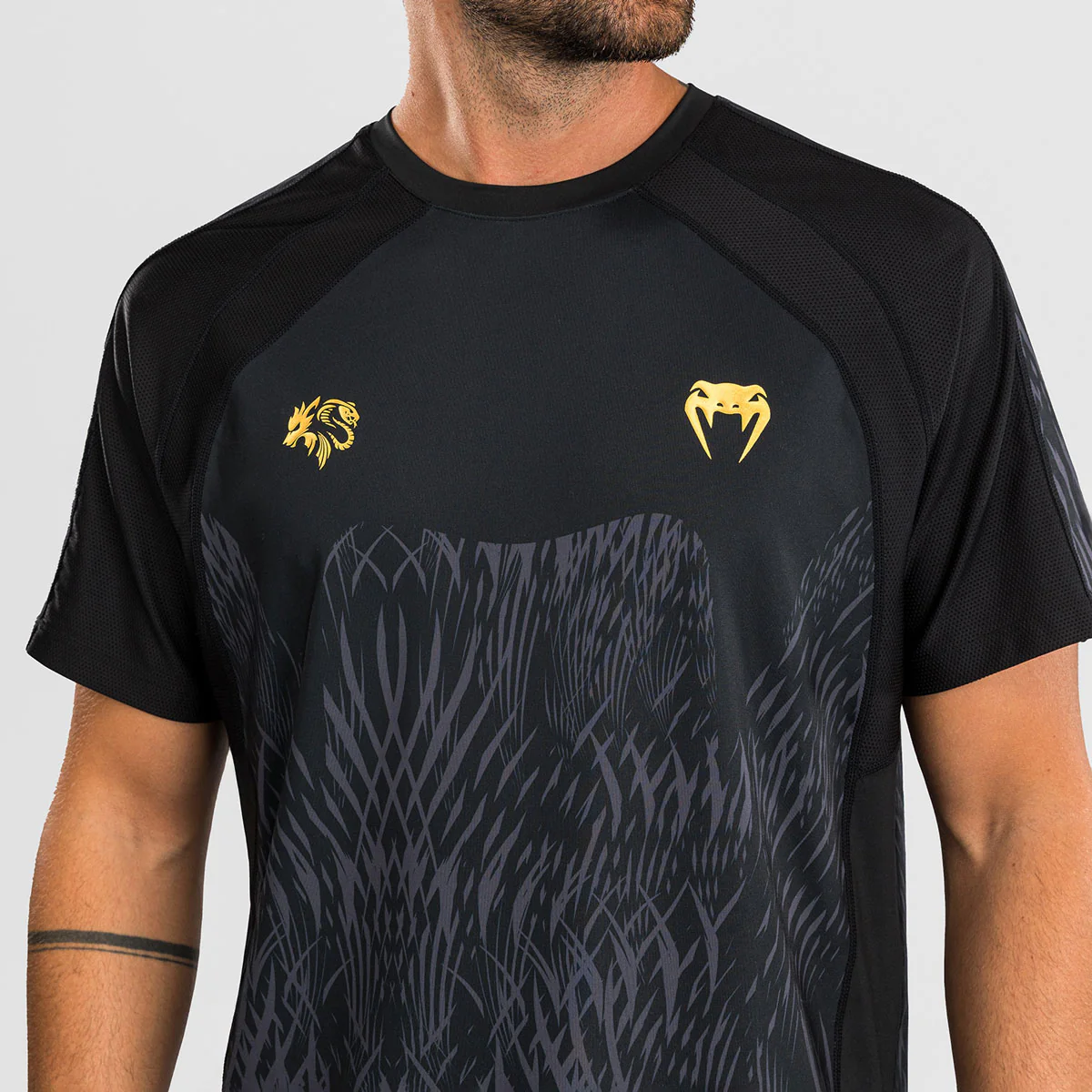 Camiseta Venum Dry Tech Chimaev Wild Borz Negro - Imagen 6