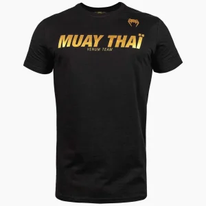 Camiseta Venum Muay Thai VT Negro-Oro