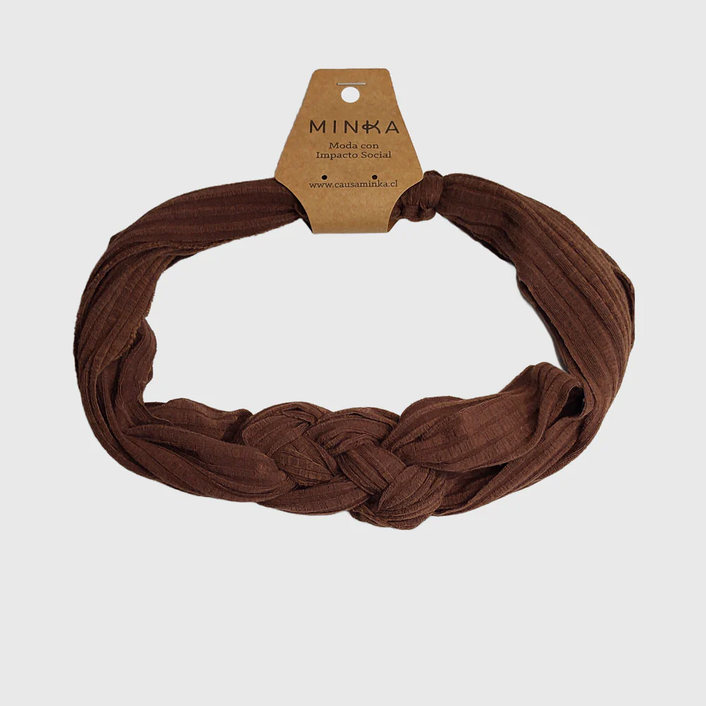 Turbante Josefina Cafe Acanalado