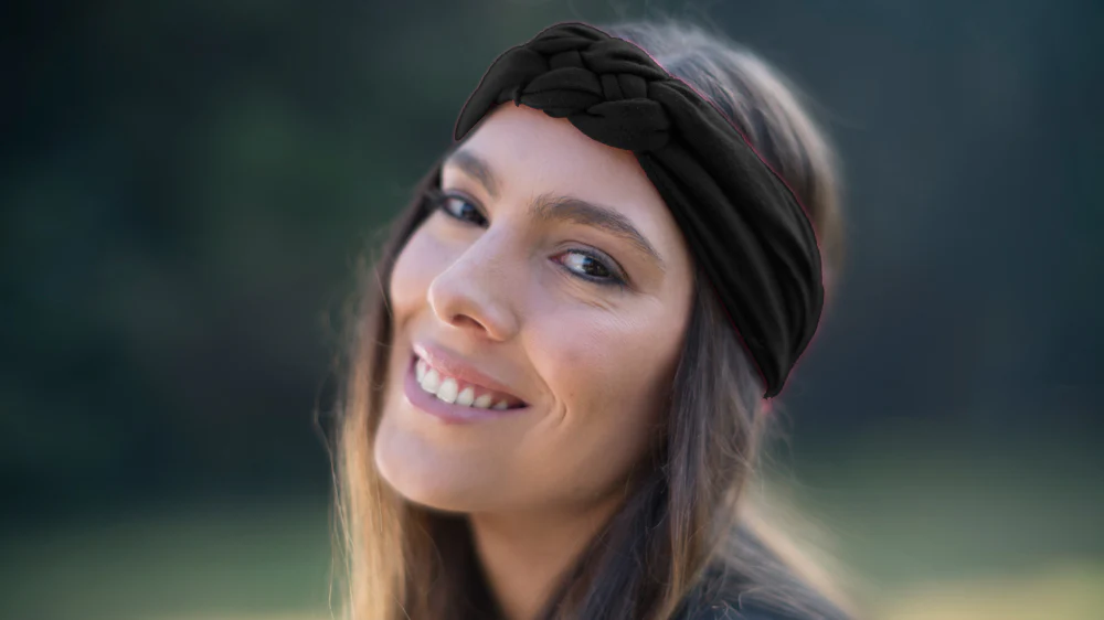 Turbante Josefina Negro Lycra - Imagen 3