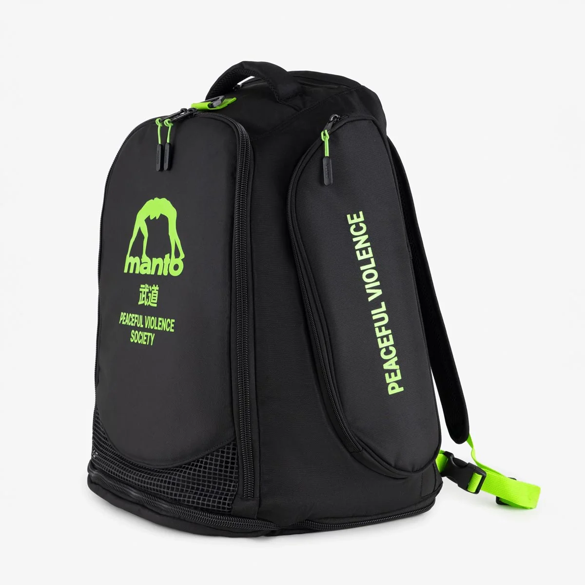 Mochila Manto SOCIETY Convertible XL Negro-verde