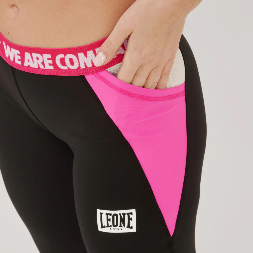 Leggings capri mujer Leone Logo Wacs ABX149 - Imagen 6