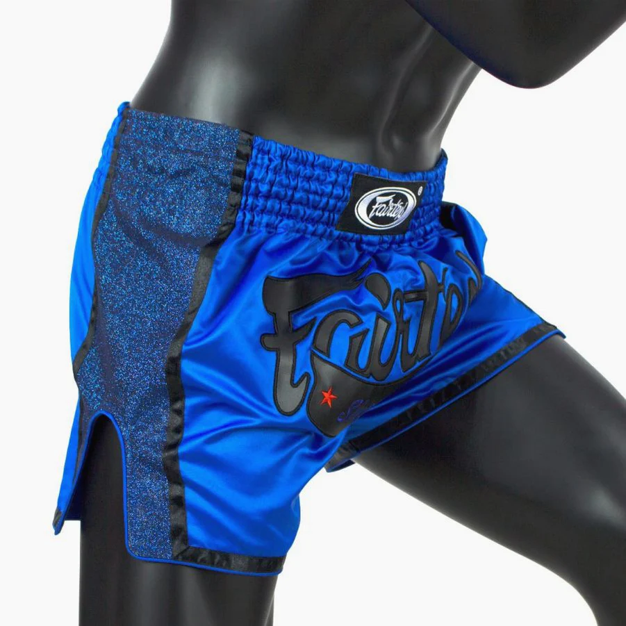 Pantalones kick-thai Fairtex BS1702 Azul - Imagen 5