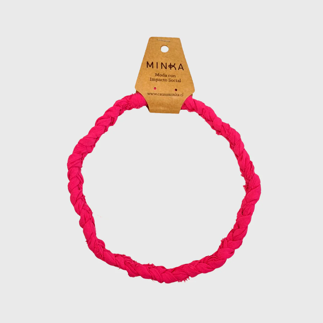Cintillo Boho Verano Fucsia