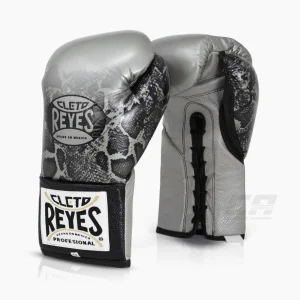 Guantes de boxeo Cleto Reyes Profesional CB2 Steel Snake con cordones