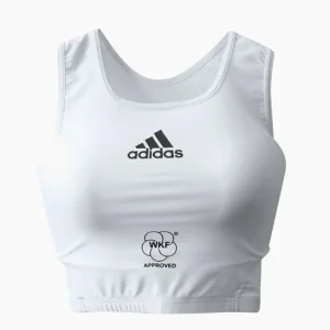 Protector pecho mujer Adidas Blanco Homologado WKF