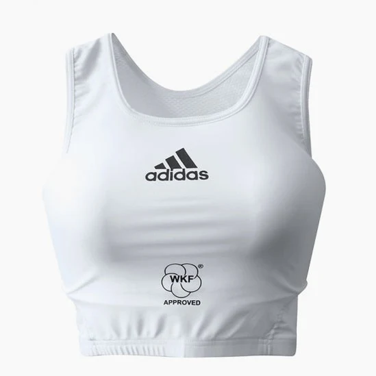 Protector pecho mujer Adidas Blanco Homologado WKF