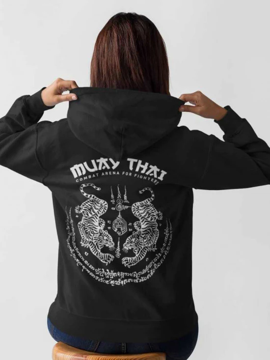 Sudadera para mujer Combat Arena Muay Thai-gers con capucha
