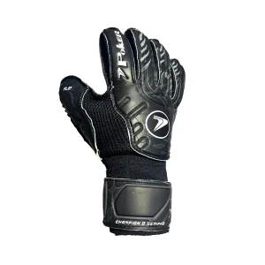 Guantes de Arquero Poker Champion Semiprofesional Negro Adulto