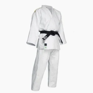 Judogi Adidas J730 Champion III IJF rayas oro