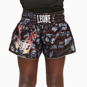 Pantalones para niños kick-thai Leone Flames ABJ20