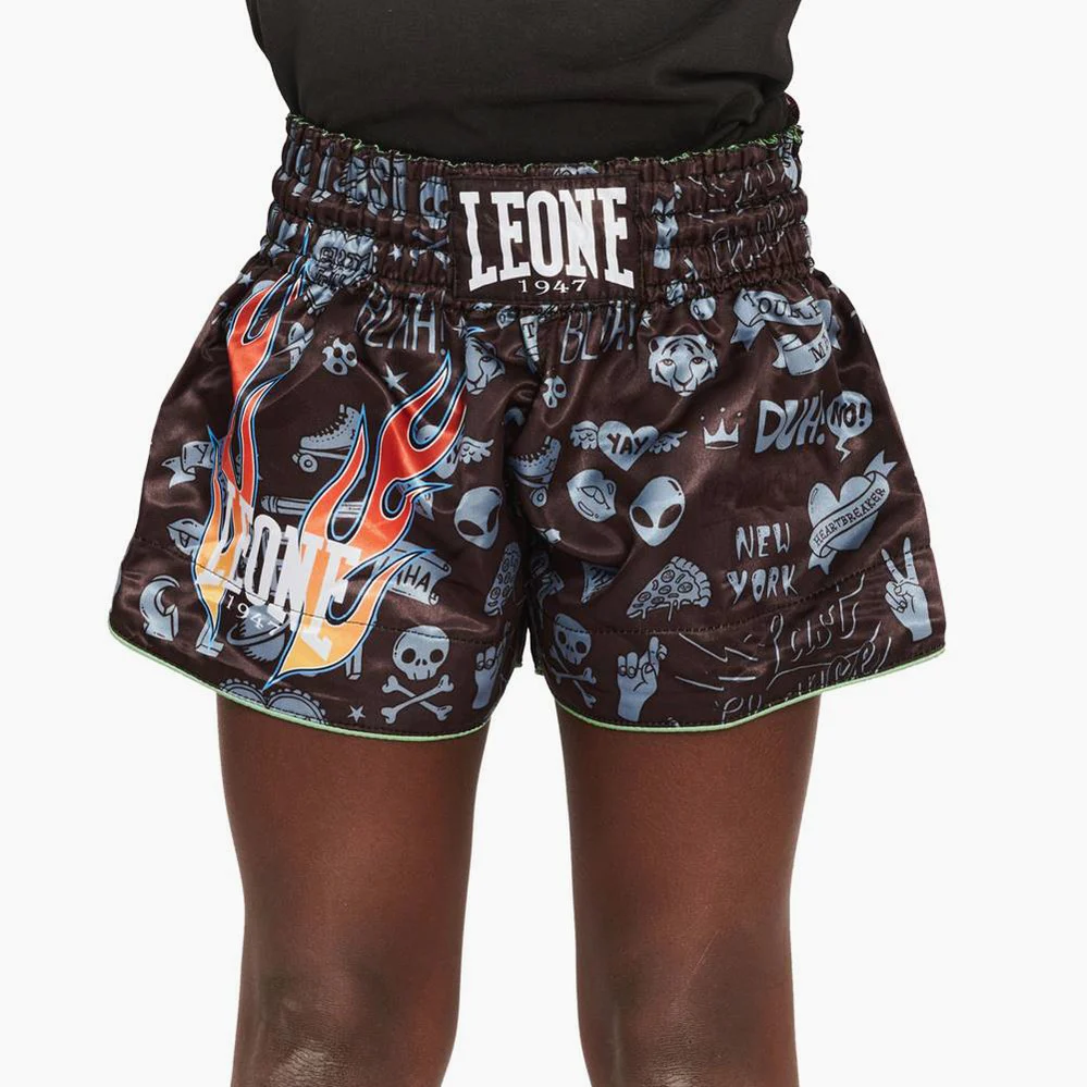 Pantalones para niños kick-thai Leone Flames ABJ20