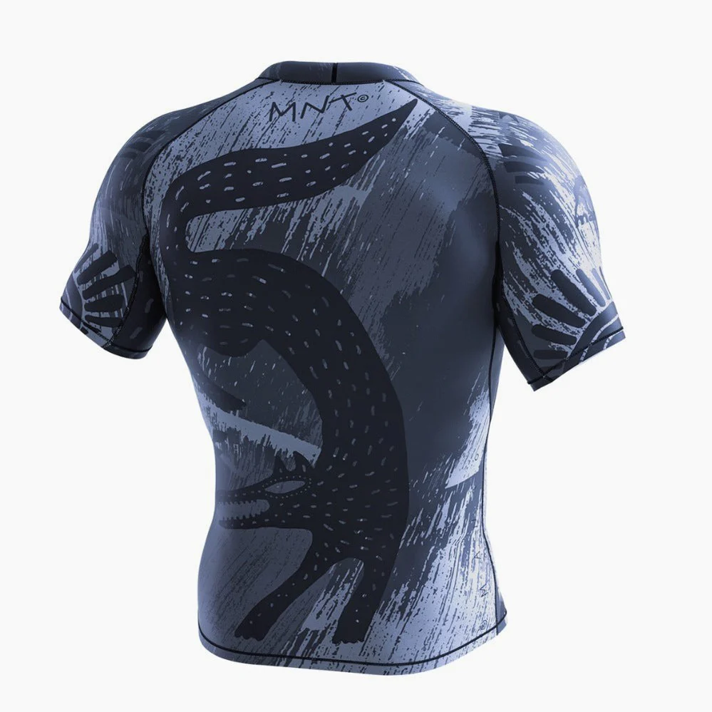 Rashguard Manto Livings manga corta Gris - Imagen 3