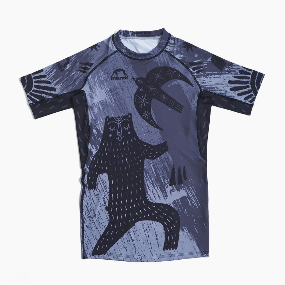 Rashguard Manto Livings manga corta Gris - Imagen 5